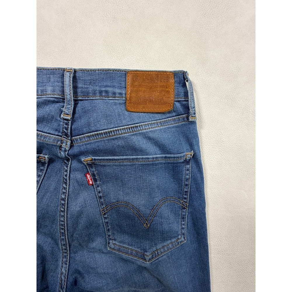 Levis Premium Mile High Super Skinny Jeans Womens 27 Medium Wash Blue Denim 4309 - Picture 11 of 12